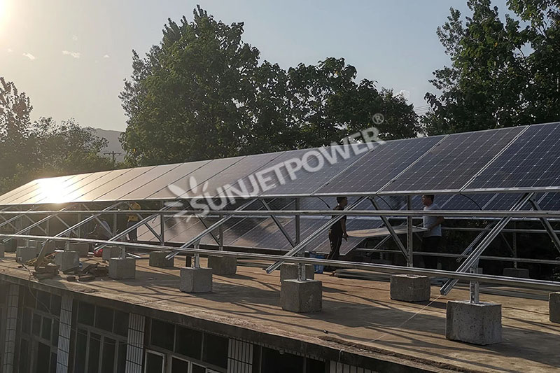 10kw solar roof installation